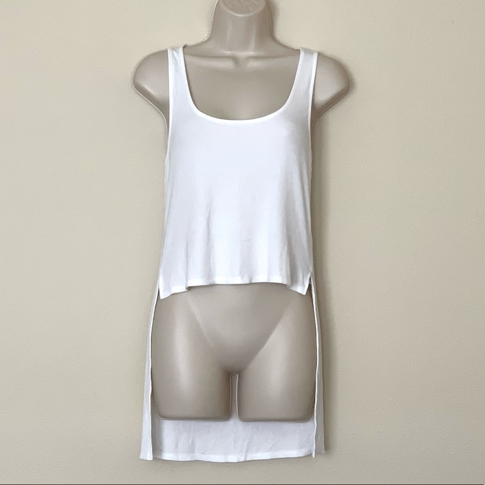Marciano High Low Rib Tank Top